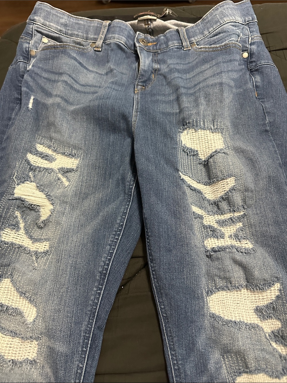 Distressed Torrid Blue Denim Jeans